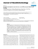 báo cáo khoa học: " Inorganic phosphate nanorods are a novel fluorescent label in cell biology"