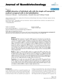 báo cáo khoa học: "mRNA detection of individual cells with the single cell nanoprobe method compared with in situ hybridization"