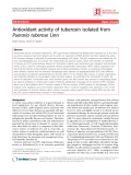 Báo cáo y học: "Antioxidant activity of tuberosin isolated from Pueraria tuberose Linn"