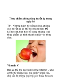 Thực phẩm phòng tăng huyết áp trong ngày hè 