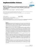báo cáo khoa học: "  Barriers and facilitators to implementing shared decision-making in clinical practice: a systematic review of health professionals' perceptions"