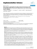 báo cáo khoa học: " Assessing an organizational culture instrument based on the Competing Values Framework: Exploratory and confirmatory factor analyses"