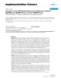 báo cáo khoa học: " Overview of the VA Quality Enhancement Research Initiative (QUERI) and QUERI theme articles: QUERI Series"