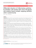 Báo cáo y học: "Differential induction of inflammatory cytokines by dendritic cells treated with novel TLR-agonist and cytokine based cocktails: targeting dendritic cells in autoimmunity"