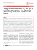 Báo cáo y học: "Salivary gland derived peptides as a new class of anti-inflammatory agents: review of preclinical pharmacology of C-terminal peptides of SMR1 protein"