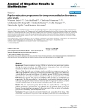 Báo cáo khoa hoc:"  Psycho-education programme for temporomandibular disorders: a pilot study"