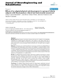 Báo cáo khoa hoc:"   Effects of an adapted physical activity program in a group of elderly subjects with flexed posture: clinical and instrumental assessment"