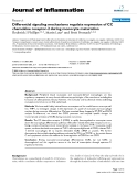 Báo cáo y học: "Early Differential signaling mechanisms regulate expression of CC chemokine receptor-2 during monocyte maturatio"