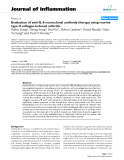 Báo cáo y học: " Evaluation of anti-IL-6 monoclonal antibody therapy using murine type II collagen-induced arthritis"