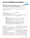 Báo cáo khoa hoc:"  Giant serous cystadenoma arising from an accessory ovary in a morbidly obese 11-year-old girl: a case report"