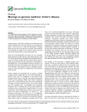 báo cáo khoa học: "  Musings on genome medicine: Crohn’s disease"