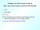 Giáo án điện tử sinh học: Sinh học lớp 12-Chương I. Cơ chế di truyền và biến dị Bài 1- Gen, mã di truyền và quá trình nhân đôi ADN