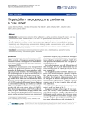 Báo cáo y học: " Hepatobiliary neuroendocrine carcinoma: a case report"
