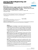 báo cáo khoa học: "Relationship between oxygen supply and cerebral blood flow assessed by transcranial Doppler and near – infrared spectroscopy in healthy subjects during breath – holding"