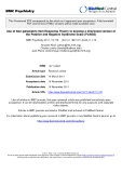 Báo cáo y học: " Use of Non-parametric Item Response Theory to develop a shortened version of the Positive and Negative Syndrome Scale (PANSS)"