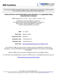 Báo cáo y học: "  Family Structure and Posttraumatic Stress Reactions: A Longitudinal Study Using Multilevel Analyses"