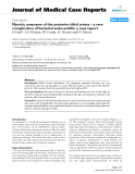 Báo cáo y học: "Mycotic aneurysm of the posterior tibial artery – a rare complication of bacterial endocarditis: a case report"