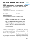 Báo cáo y học: "Giant cell arteritis complicated by acute pancreatitis: a case report"