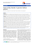 báo cáo khoa học:"  Social anxiety disorder in genuine halitosis patients"