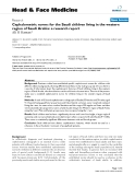 báo cáo khoa học:"  Cephalometric norms for the Saudi children living in the western region of Saudi Arabia: a research report"