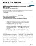 báo cáo khoa học:" Administration of bisphosphonate for hypercalcemia associated with oral cancer"