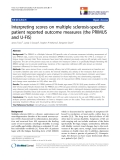 báo cáo khoa học:" Interpreting scores on multiple sclerosis-specific patient reported outcome measures (the PRIMUS and U-FIS)"