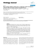 Báo cáo khoa học: "Meta-analysis: Adefovir dipivoxil in combination with lamivudine in patients with lamivudine-resistant hepatitis B virus"