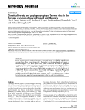 Báo cáo khoa học: "Genetic diversity and phylogeography of Seewis virus in the Eurasian common shrew in Finland and Hungary"