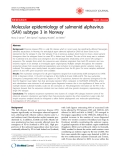 Báo cáo y học: "   Molecular epidemiology of salmonid alphavirus (SAV) subtype 3 in Norway"