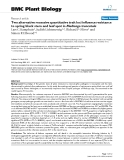 báo cáo khoa học: "  Two alternative recessive quantitative trait loci influence resistance to spring black stem and leaf spot in Medicago truncatula"