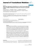 báo cáo hóa học:" Aberrant expression and potency as a cancer immunotherapy target of alpha-methylacyl-coenzyme A racemase in prostate cancer"
