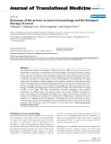 báo cáo hóa học:" Summary of the primer on tumor immunology and the biological therapy of cancer"