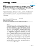 Báo cáo sinh học: " Persistent expression of chemokine and chemokine receptor RNAs at primary and latent sites of herpes simplex virus 1 infection"