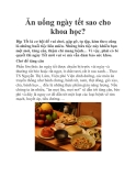 Ăn uống ngày tết sao cho khoa học?