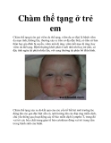 Chàm thể tạng ở trẻ em