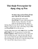 Thủ thuật Powerpoint Sử dụng công cụ Pen