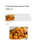 9 Loại Thực Phẩm Giúp Cải Thiện Chiều Cao