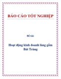 Đề tài: Hoạt động kinh doanh làng gốm Bát Tràng