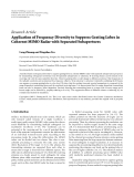 Báo cáo hóa học: "Research Article Application of Frequency Diversity to Suppress Grating Lobes in Coherent MIMO Radar with Separated Subapertures"