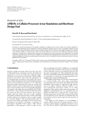 Báo cáo hóa học: " Research Article APRON: A Cellular Processor Array Simulation and Hardware Design Tool"