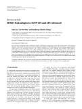 Báo cáo hóa học: " Review Article MIMO Technologies in 3GPP LTE and LTE-Advanced"