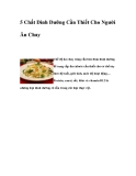 5 Chất Dinh Dưỡng Cần Thiết Cho Người Ăn Chay