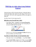 Thiết lập các chức năng trong Outlook Express