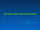 Dự toán sản xuất kinh doanh