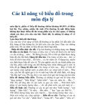 Các kĩ năng vẽ biểu đồ trong môn địa lý