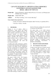 Báo cáo nghiên cứu khoa học " CAPACITY BUILDING IN APPLIED NATURAL RESOURCE ECONOMICS AND MANAGEMNET FOR RURAL AREAS OF VIETNAM "