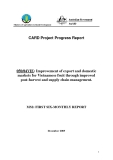 Báo cáo nghiên cứu khoa học: Improvement of export and domestic markets for Vietnamese fruit through improved post-harvest and supply chain management (MS2)