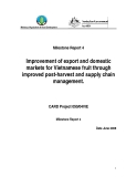 Báo cáo dự án khoa học: Improvement of export and domestic markets for Vietnamese fruit through improved post-harvest and supply chain management - (Milestone 4 Report)