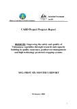 Báo cáo nghiên cứu khoa học " Improving the safety and quality of Vietnamese vegetables through research and capacity building in quality assurance, postharvest management and high technology protected cropping systems - MS2"