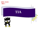 Giáo án toán lớp 5 : Tia
